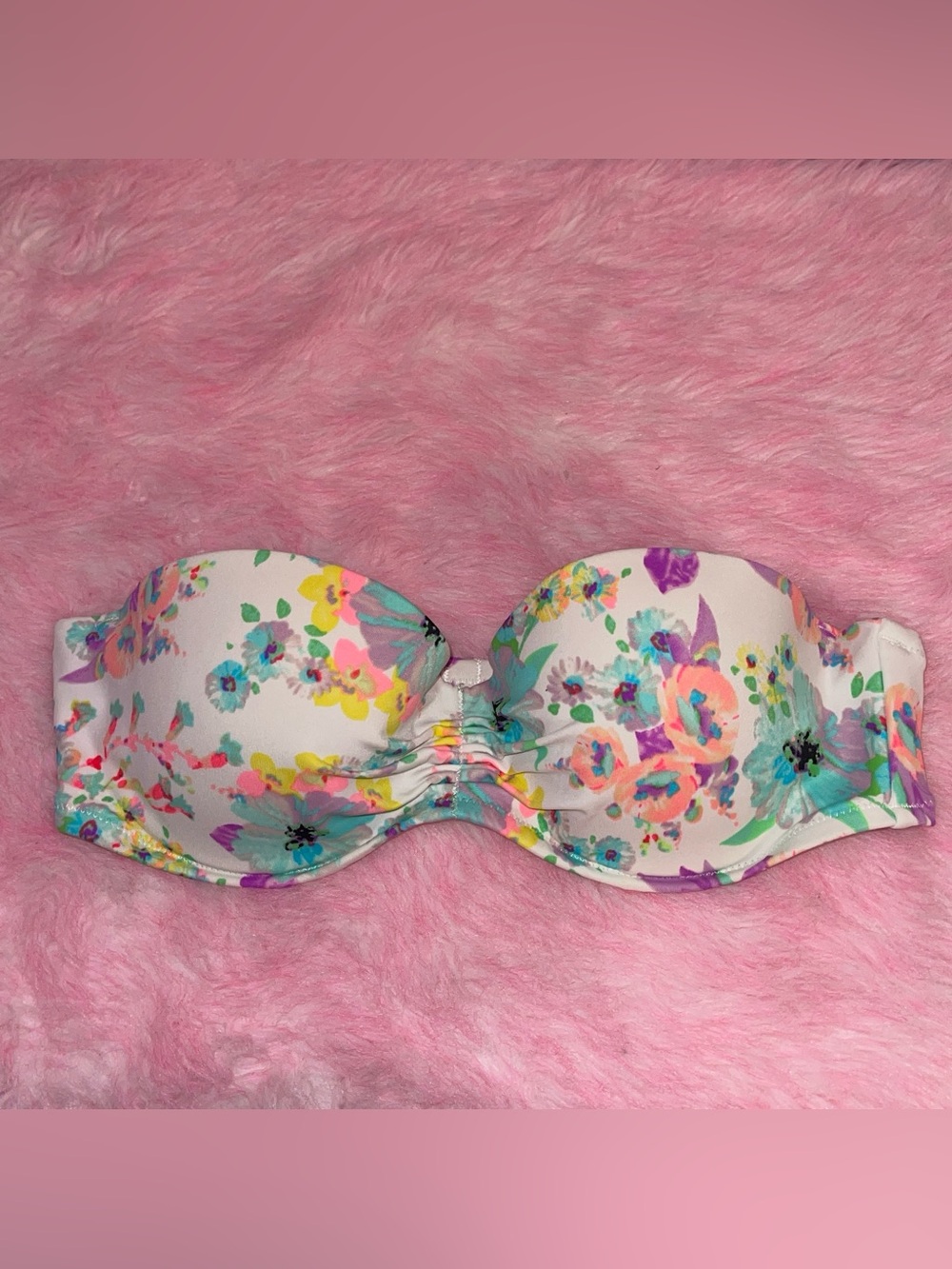 Vintage Y2K Victoria’s Secret bra bandeau bikini top fairy Victorian lolita 34B